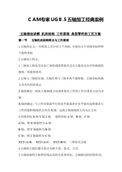 五轴加工理论讲解