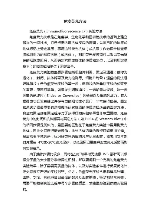 免疫荧光方法
