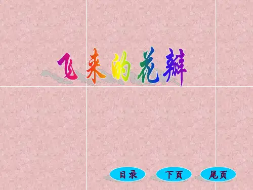 人教版七年级上册音乐课件 1.3飞来的花瓣  (共21张PPT)