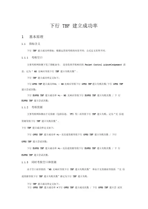 下行TBF建立成功率优化
