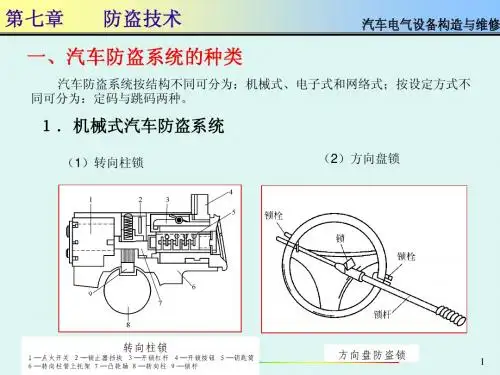 汽车电气设备 防盗技术