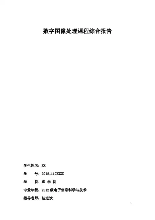 数字图像处理大作业