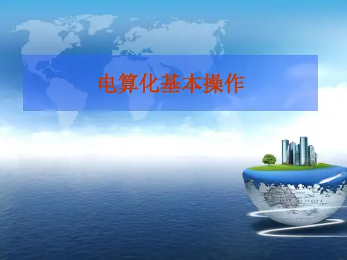 会计电算化基本操作培训课件