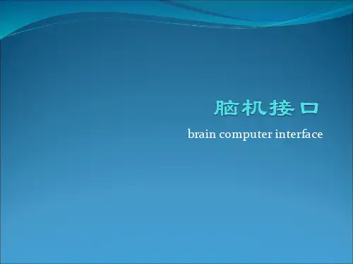脑机接口概述ppt课件