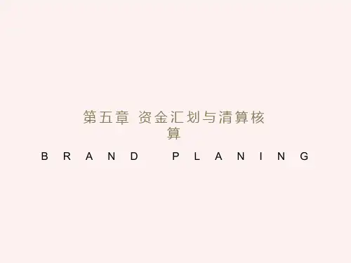资金汇划与清算核算