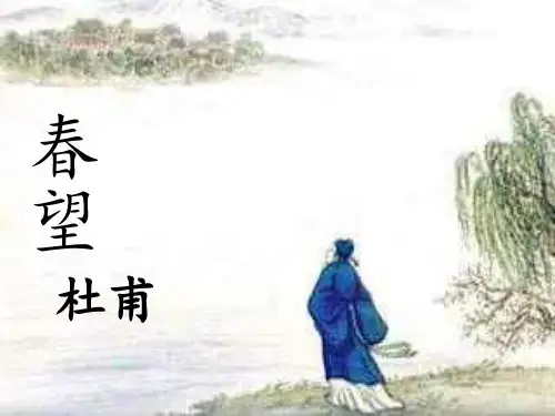 语文八年级上鄂教版1《春望》课件