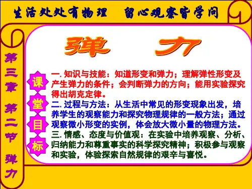 人教版高中物理必修1 第三章第2节《弹力》课件(共15张PPT)