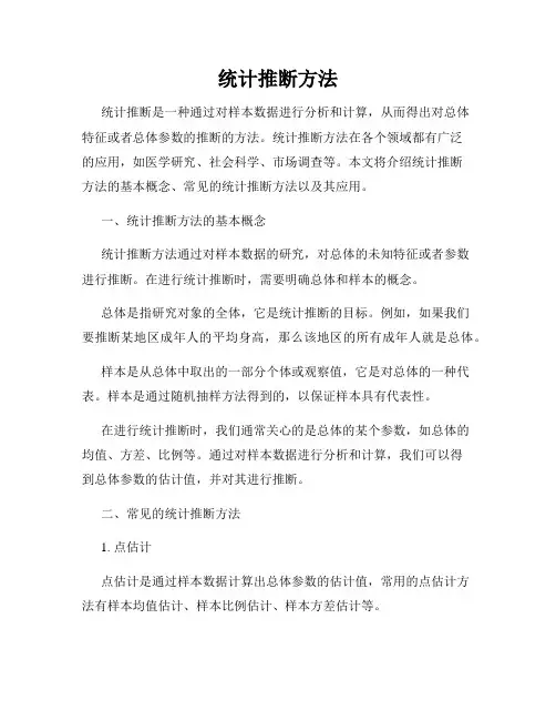 统计推断方法