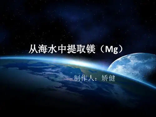 从海水中提取镁(Mg)