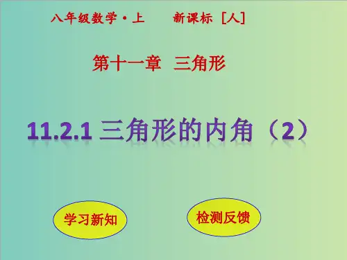 11.2.1三角形的内角(第2课时)