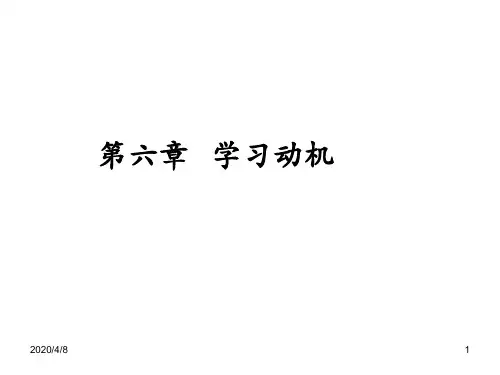 第六章学习动机