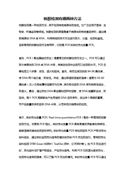 核酸检测有哪两种方法