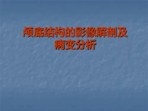 科内学习头组颅底结构的影像解剖及病变分析ppt课件