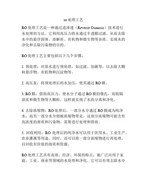 ro处理工艺