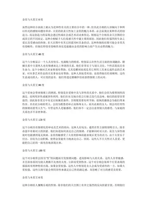 金星的相位