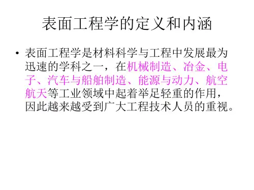 表面工程学