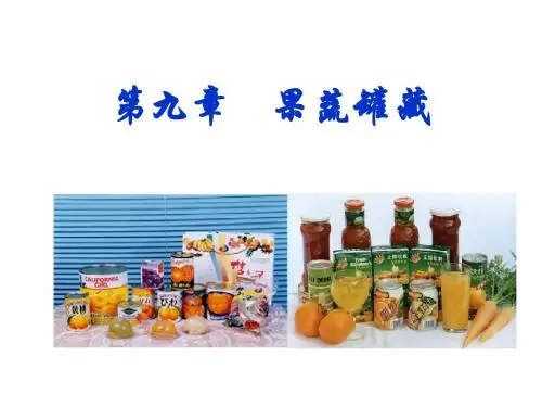 第九章  果蔬罐藏