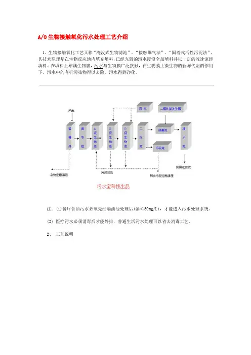 AO生物接触氧化污水处理工艺介绍