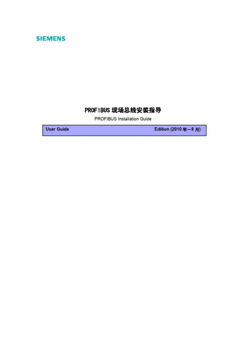 PROFIBUS现场总线安装指导