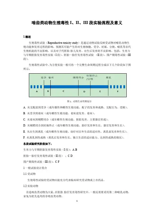 生殖毒性试验流程及意义