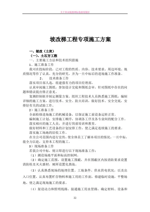 坡改梯工程专项施工方案