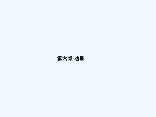 2015届高考物理一轮复习专题课件：6 专题1 冲量和动量《动量定理》