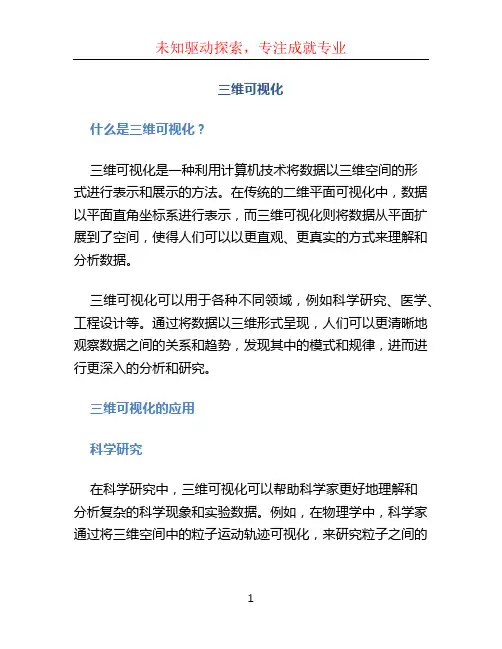 三维可视化
