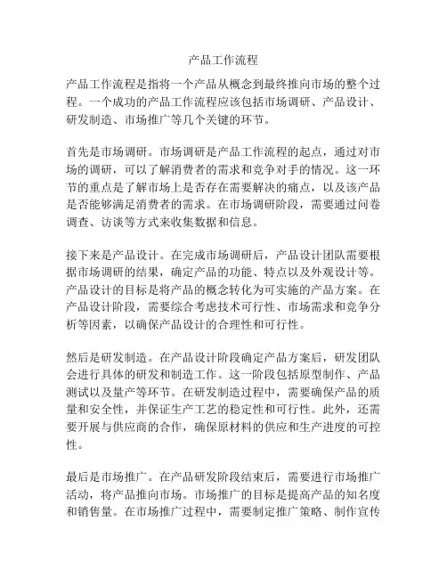 产品工作流程