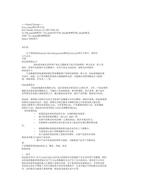 PDM简介
