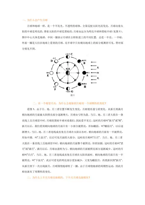 高中地理月相