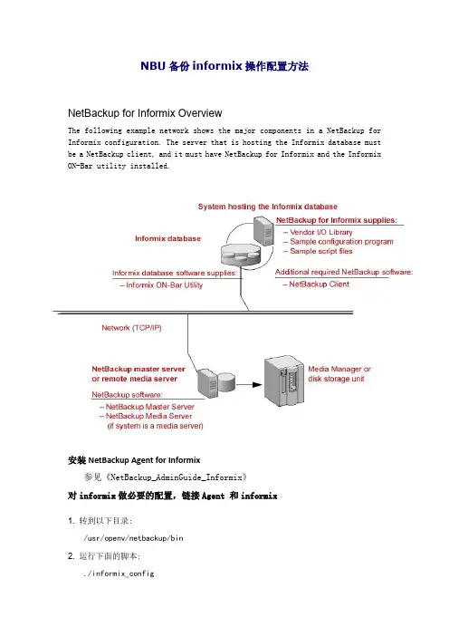 NBU备份informix操作配置方法