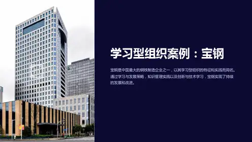 学习型组织案例：宝钢