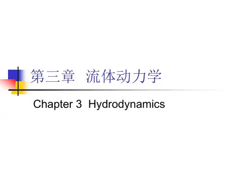 第三章流体动力学