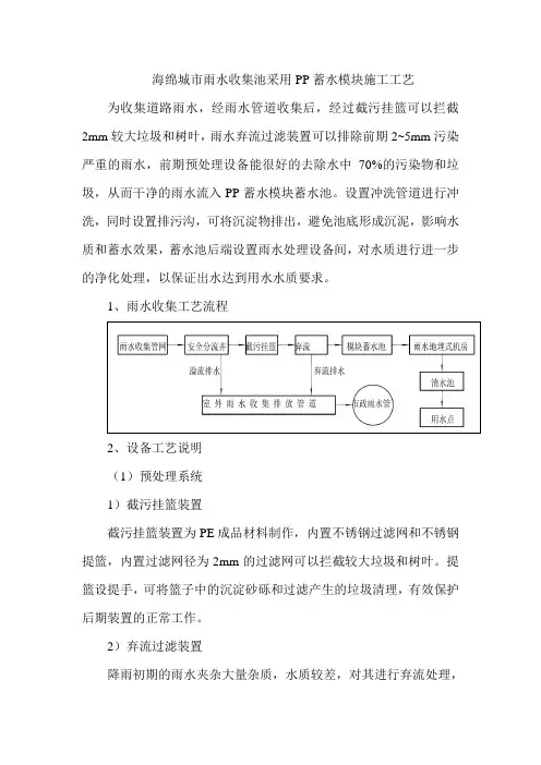 海绵城市雨水收集池采用PP蓄水模块施工工艺