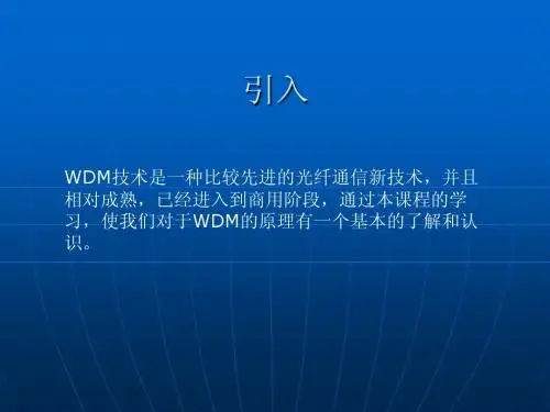 波分复用