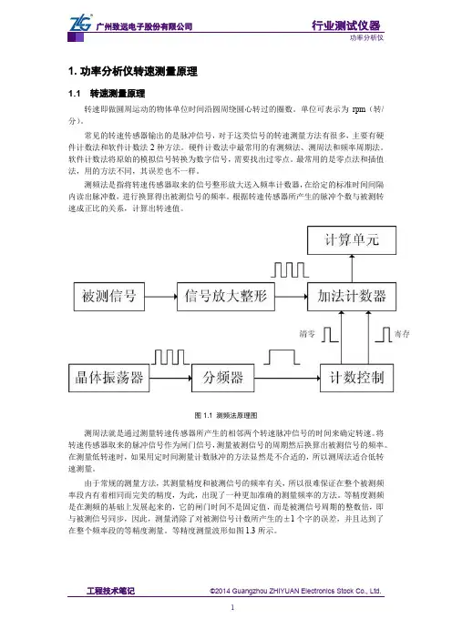 功率分析仪转速测量原理