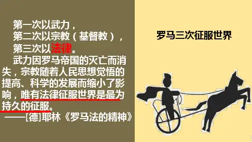 高中历史必修一 第六课罗马法