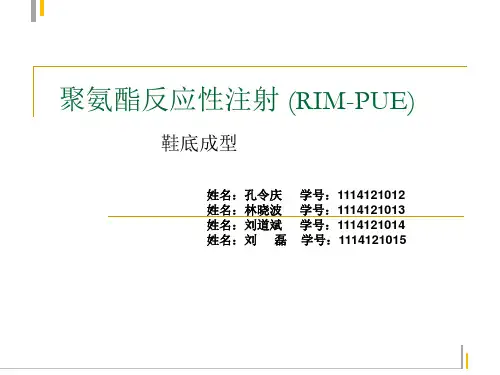 RIM-PUE 聚氨酯鞋底成型工艺分析