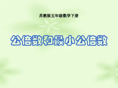 《公倍数和最小公倍数》公倍数和公因数PPT精选教学课件