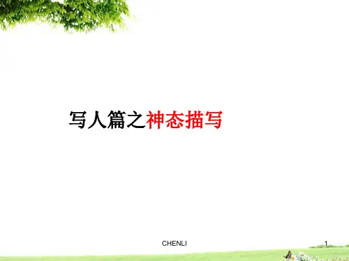 写人篇之神态描写PPT课件