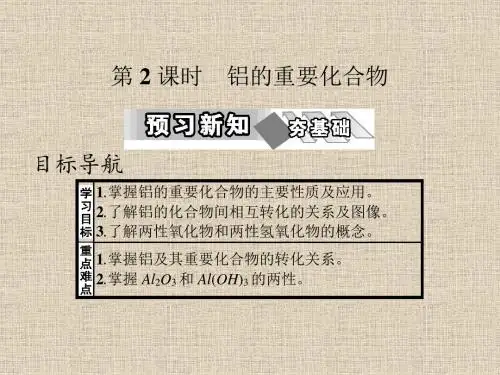 高中化学人教版必修1课件：3.2.2 铝的重要化合物