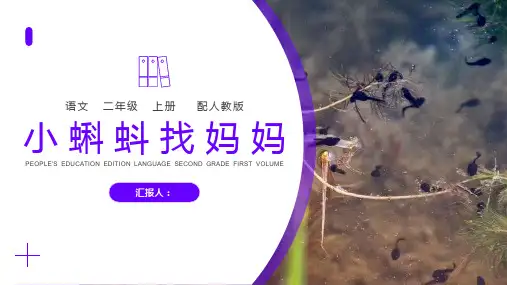 《小蝌蚪找妈妈 》人教版二年级上册语文PPT课件