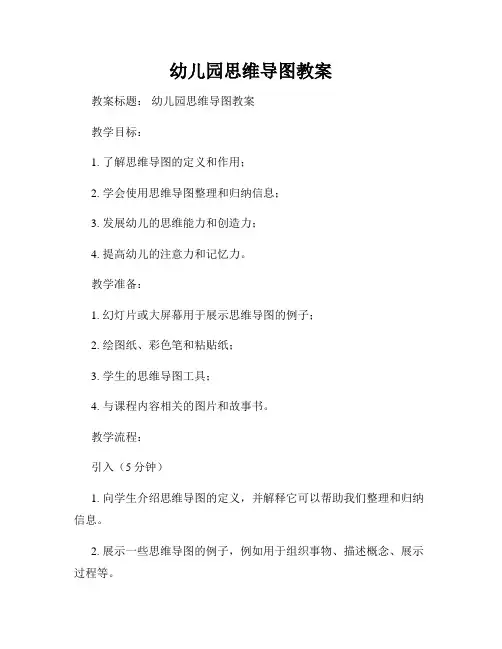 幼儿园思维导图教案