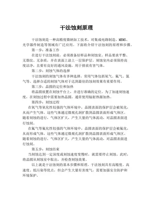 干法蚀刻原理