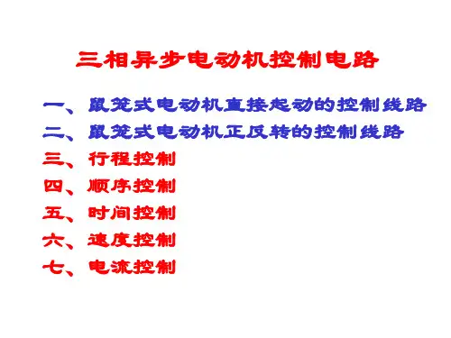 三相笼型异步电动机的基本控制线路