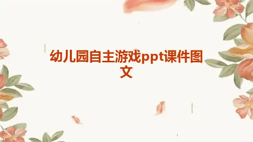 幼儿园自主游戏ppt课件图文(2024)