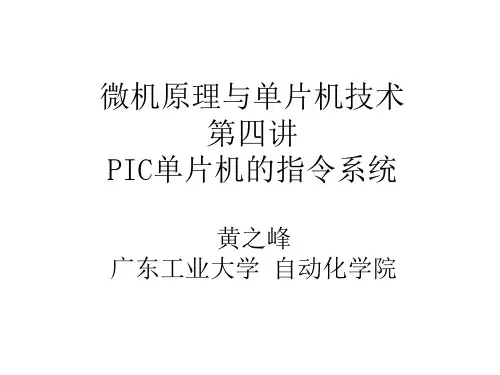 PIC单片机的指令系统