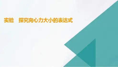 高三总复习物理课件 实验 探究向心力大小的表达式