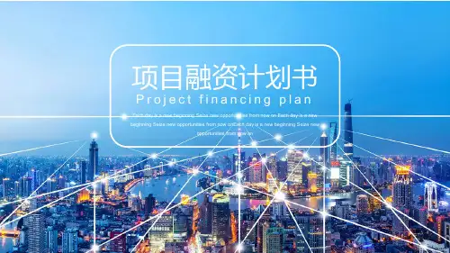 项目融资计划书ppt通用模板