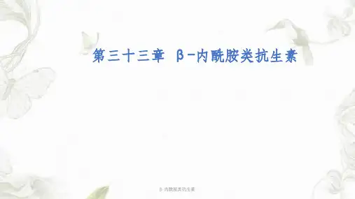 β-内酰胺类抗生素ppt课件
